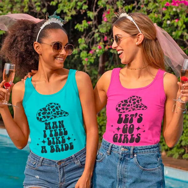 ๐พ Man I Feel Like a Bride Bachelorette Party Tank Top ๐