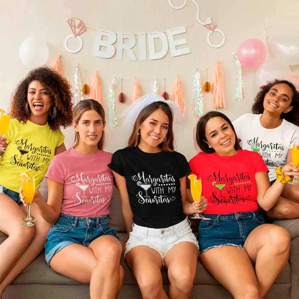 ๐ธ Margaritas With My Seรฑoritas Best Friends Matching T-Shirts