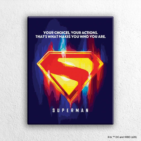 Superman Logo - Paint By Numbers Kit