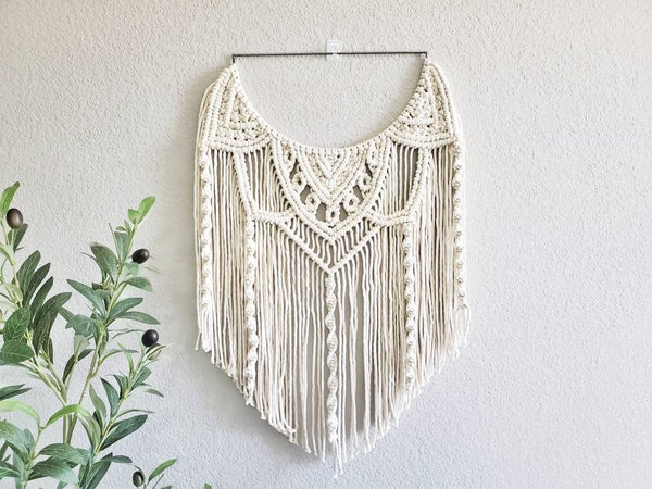 Semi circle macrame wall hanging