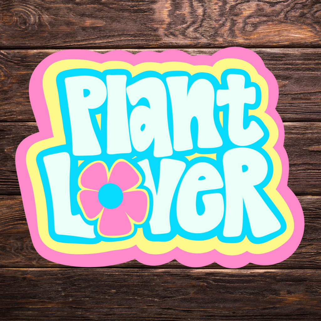 Plant Lovers Sticker Bundle | Set of 4 Vinyl Stickers | Houseplant Sticker Pack | Aesthetic Plant Stickers