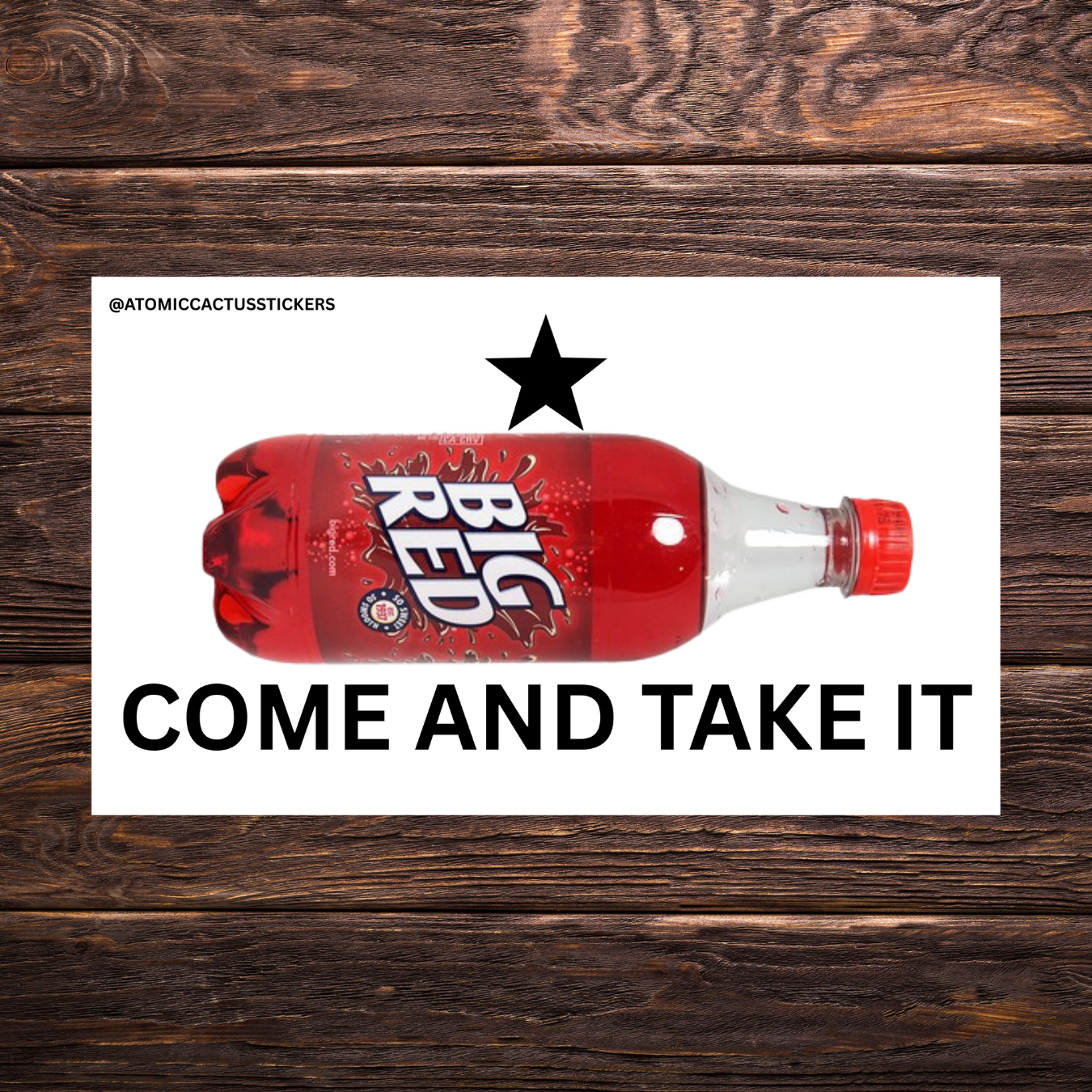 Come and Take It Soda Bottle Sticker Bundle | 4-Pack Funny Political Parody Stickers | Vinyl Decals