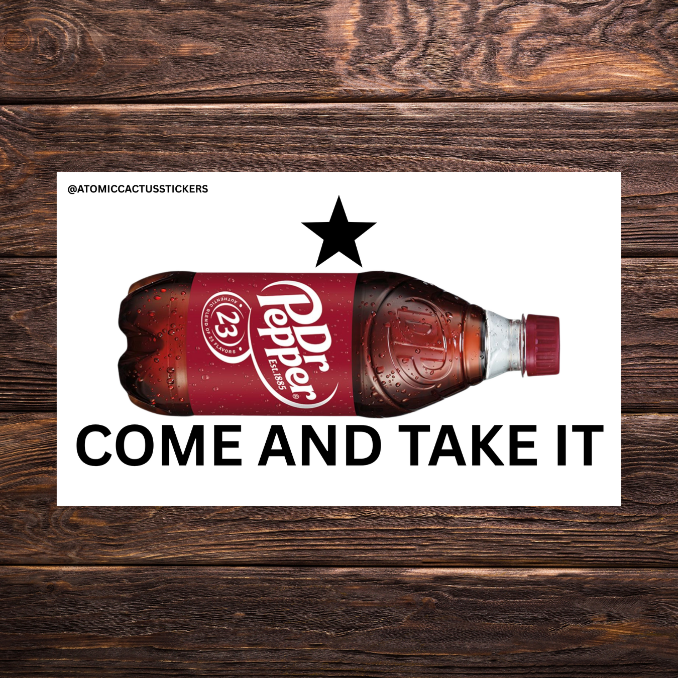 Come and Take It Soda Bottle Sticker Bundle | 4-Pack Funny Political Parody Stickers | Vinyl Decals