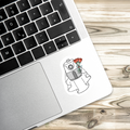 Air Fryer in a Veil Sticker | Hand Drawn | Vinyl Sticker | Water Resistant Sticker | Novelty | Cute