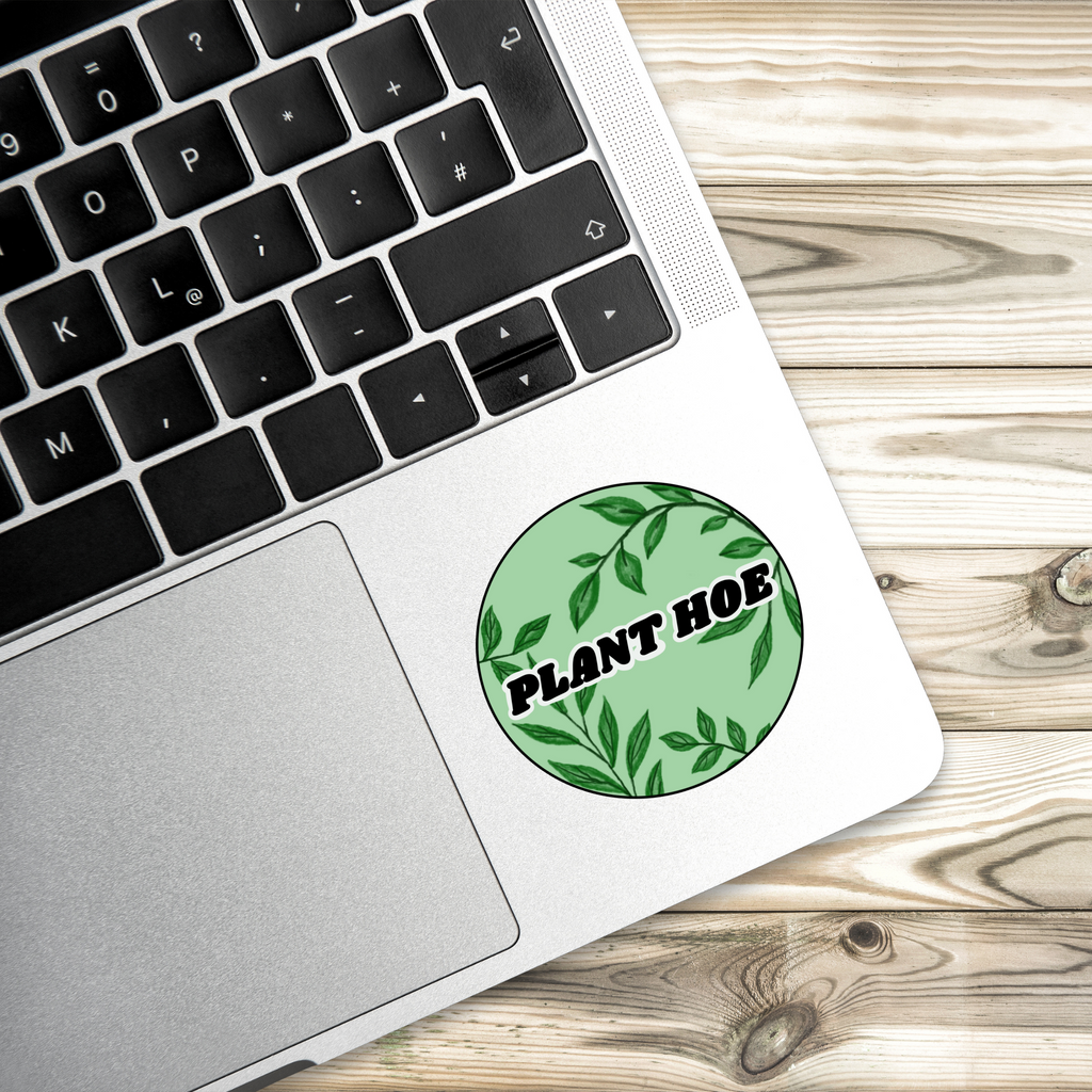 Plant Hoe Sticker | Hand-Drawn Stickers | Funny Plant Lover Sticker | Vinyl Sticker | Water-Resistant | Gardening Humor Sticker