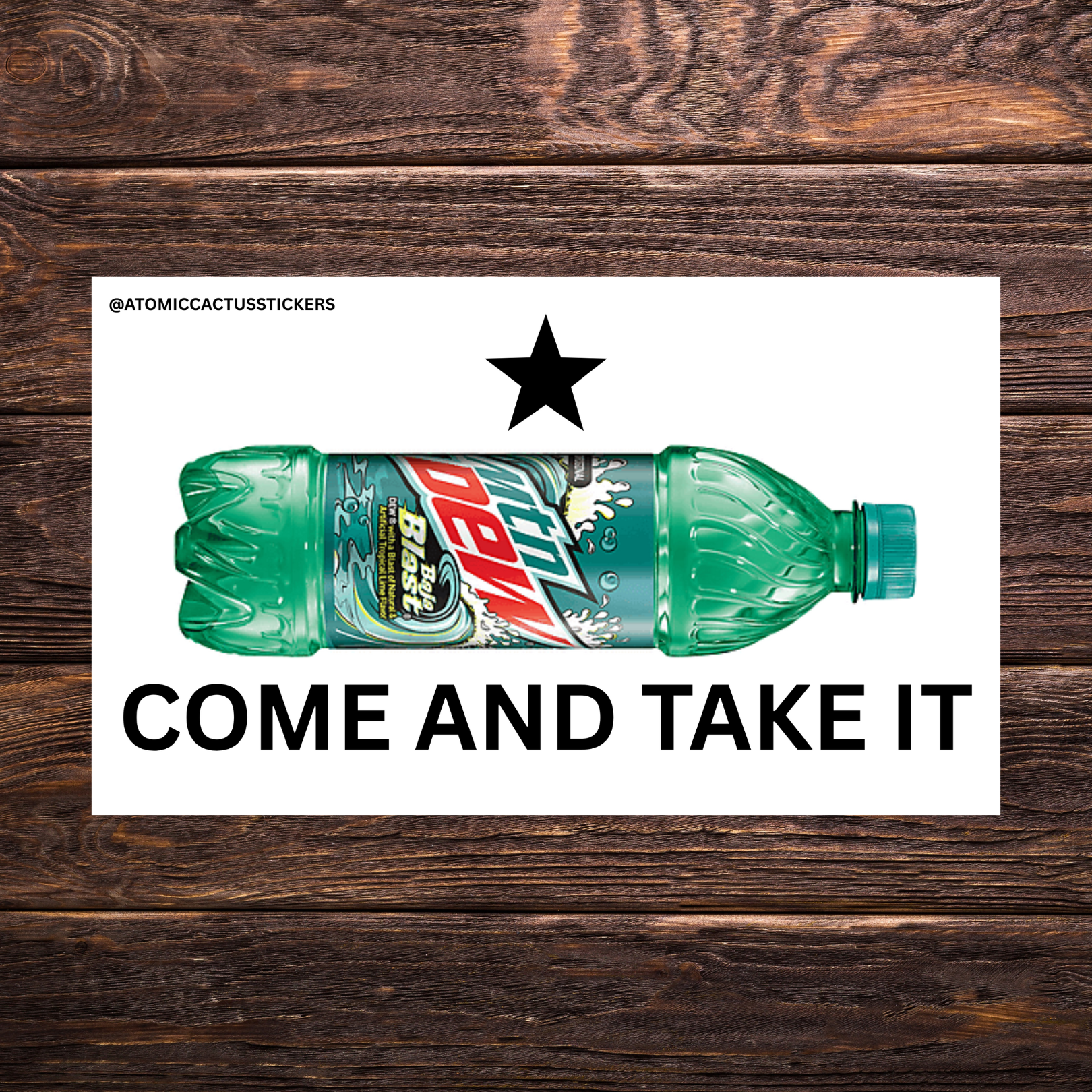 Come and Take It Soda Bottle Sticker Bundle | 4-Pack Funny Political Parody Stickers | Vinyl Decals
