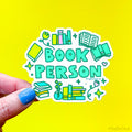 Book Person Vinyl Sticker