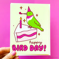 Hummingbird Birthday Card "Happy Bird-Day"
