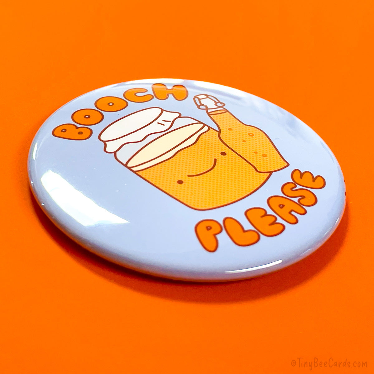 Kombucha Fridge Magnet or Pinback Button "Booch, Please!"
