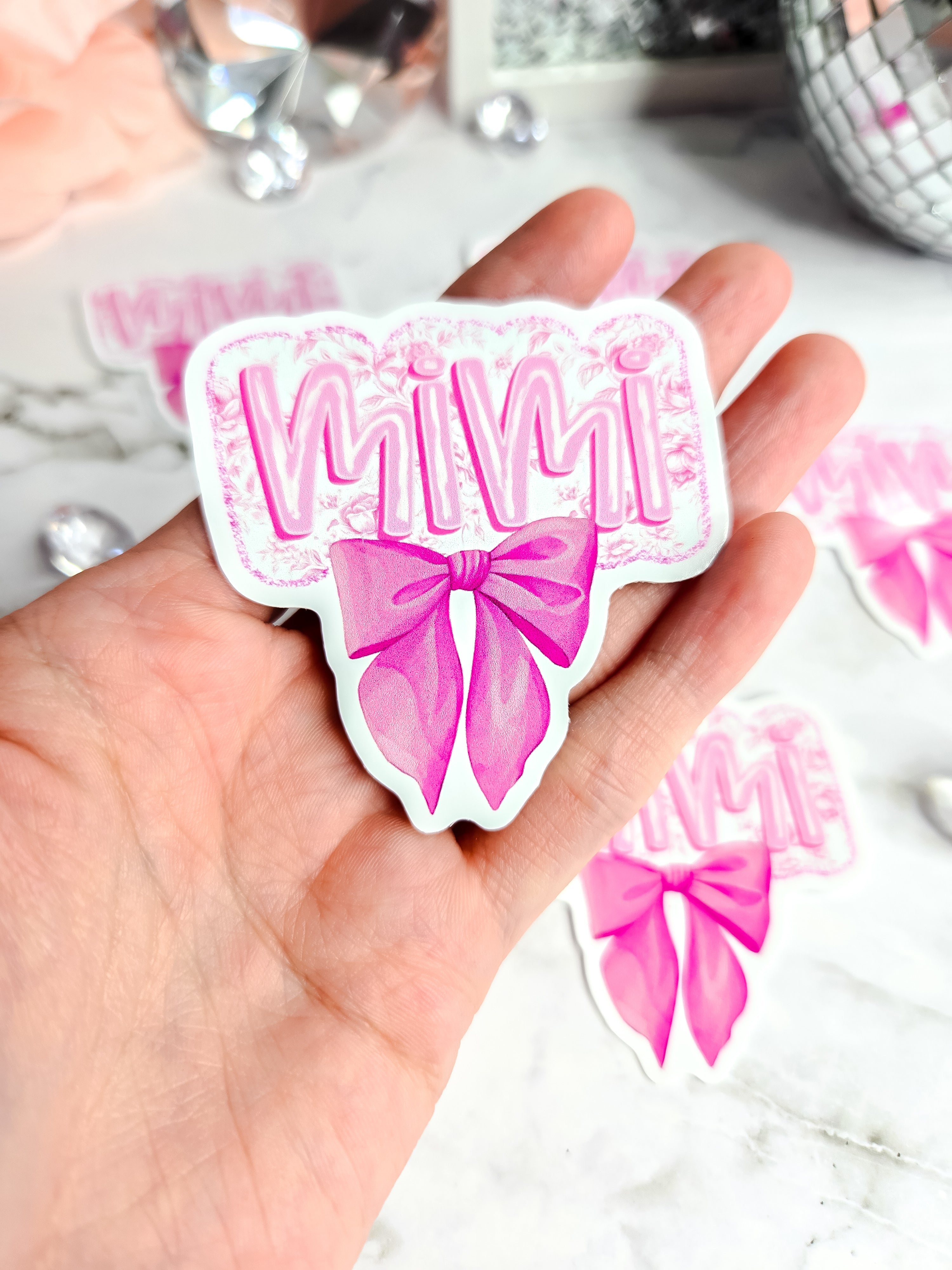 Mimi bow sticker