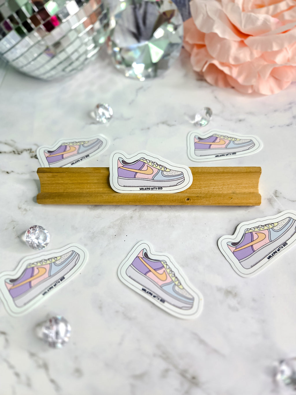Walking with God stickers