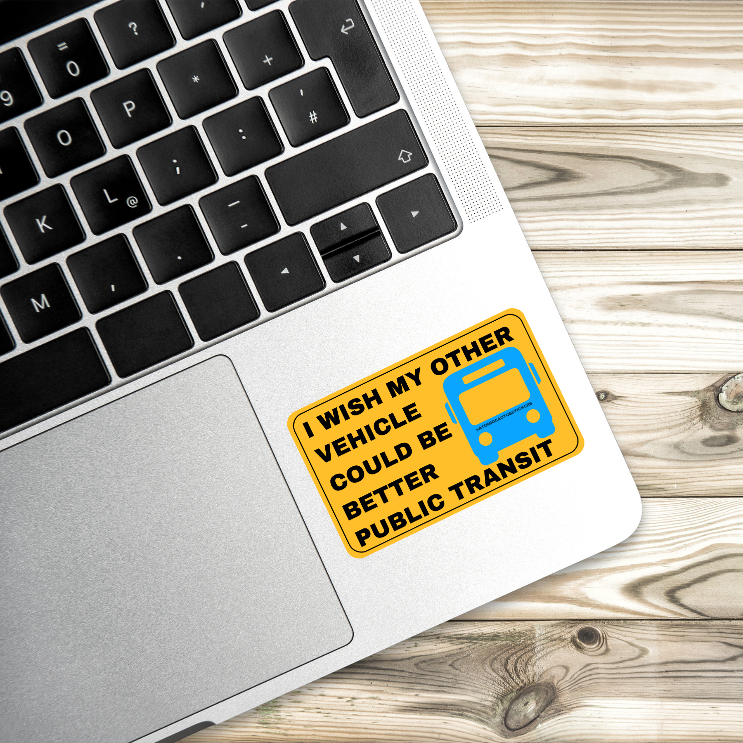 I Wish My Other Vehicle Could Be Better Public Transit | 3" x 2" | Premium Quality | Funny Sticker | Activist