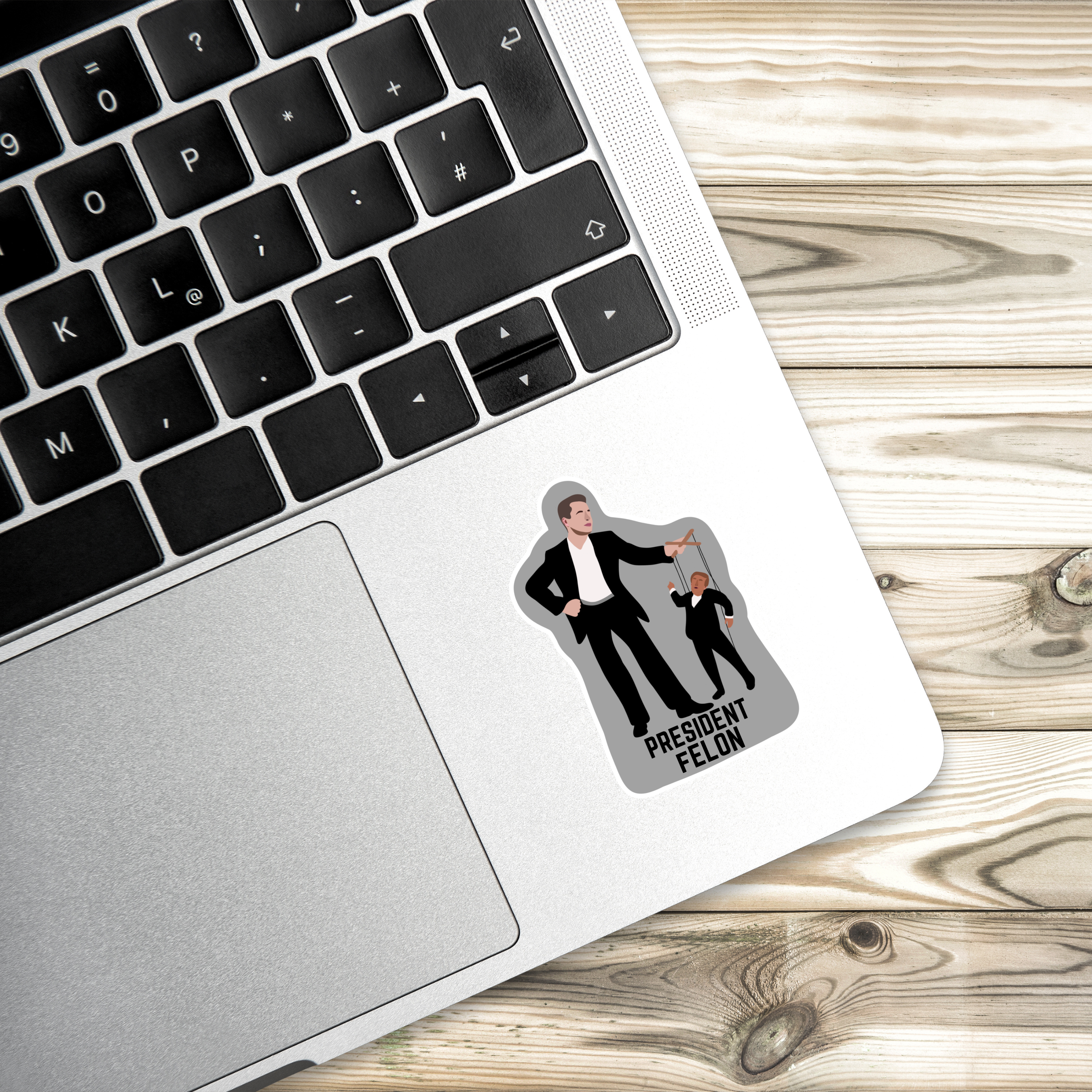 President fELON Sticker | 2" x 3" | Political Sticker | Vinyl Sticker | Water Resistant | Anti Trump | Meme Sticker | Puppet