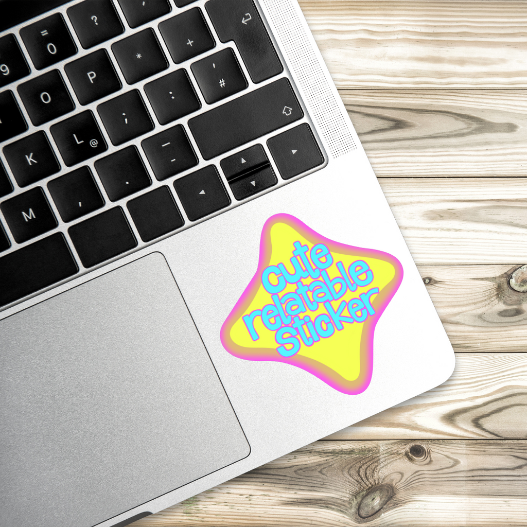 Cute Relatable Sticker | Meta Humor Sticker | Aesthetic Vinyl Decal | Funny Culture Sticker | Water-Resistant | Sticker Lover Gift