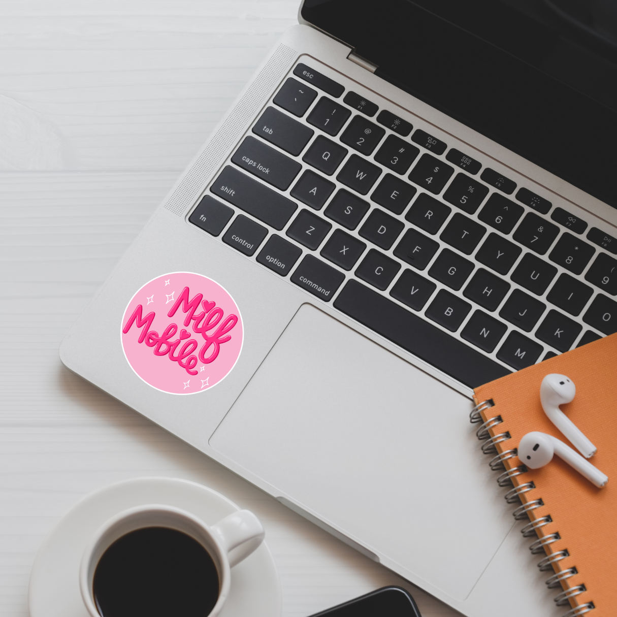 MILF Mobile Sticker | Barbie-Pink Vinyl Sticker | Feminist Humor Sticker | Funny Sticker | Sassy Aesthetic Decal