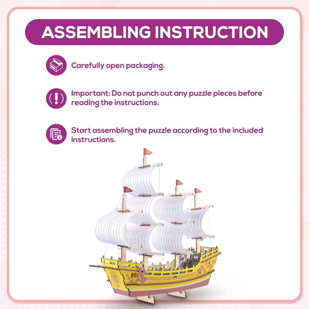 3d Sailboat Puzzle