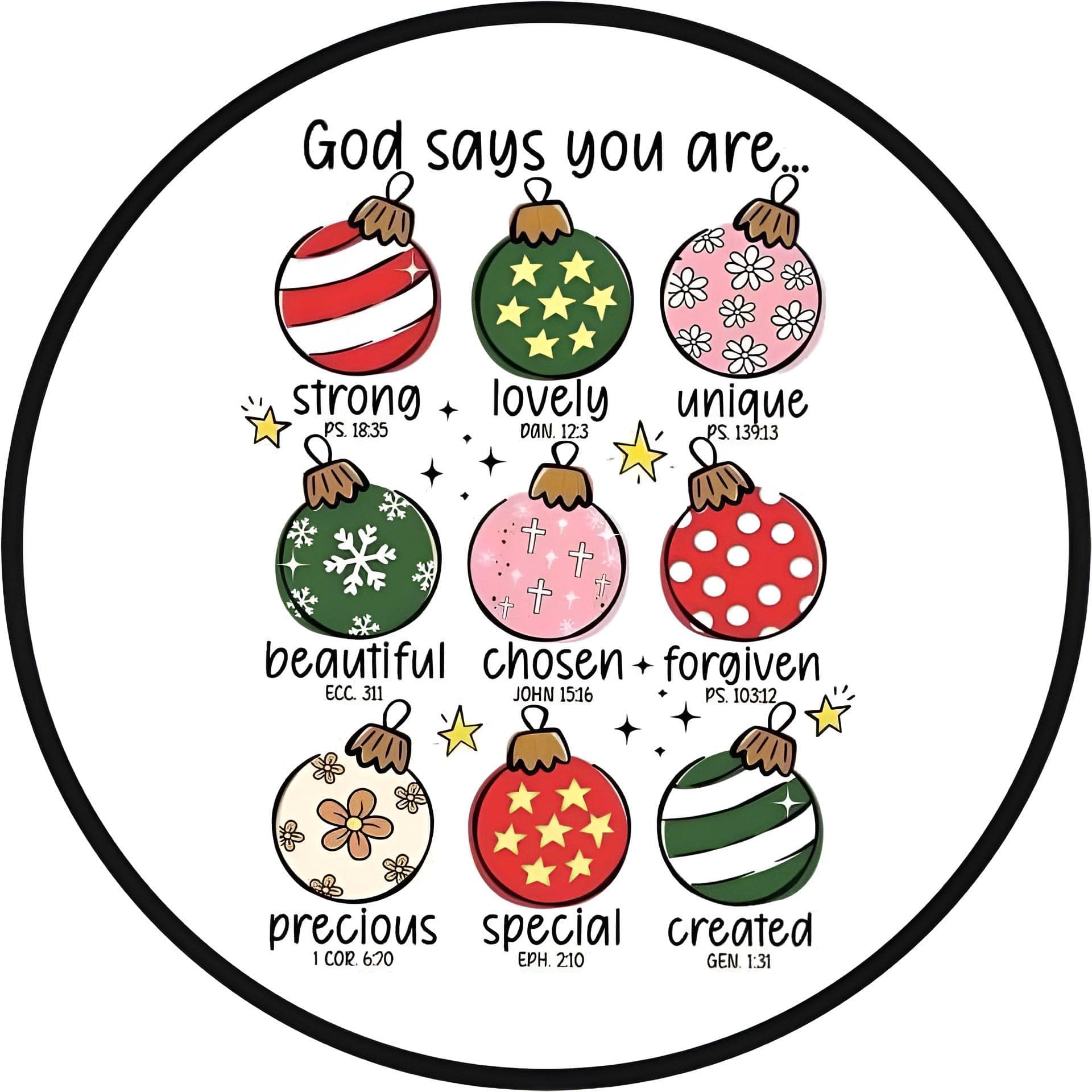 CHRISTMAS CHRISTIAN JESUS CAR FRESHIE CARD STOCK (CHOOSE IMAGE)