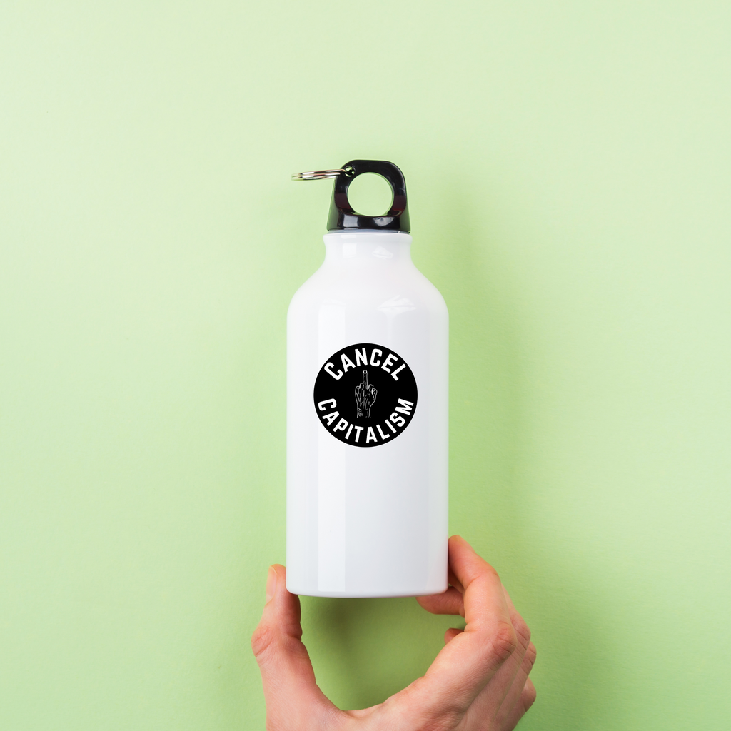Cancel Capitalism Round Sticker | 2.5" x 2.5" | Political Sticker | Activist | Leftist | Liberal | Anti-Capitalist
