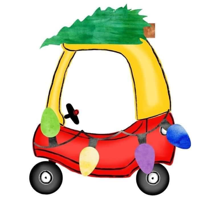 CHRISTMAS WINTER CAR FRESHIE CARD STOCK (CHOOSE IMAGE)