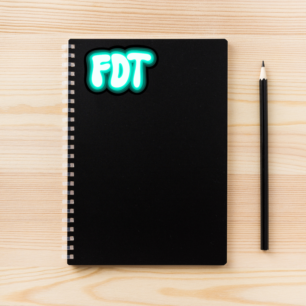 FDT Sticker Teal Version | 3" x 2" | Anti-Trump Sticker | Political Vinyl Decal | Water-Resistant | Activism Sticker