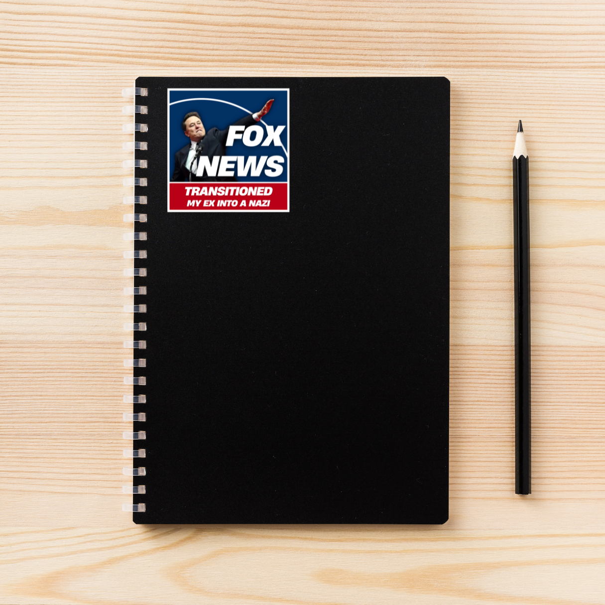 Fox News Turned My Family Into Nazis | 13 Variation Options | 3"x3" | Political Sticker | Vinyl Sticker | Water-Resistant | Anti-Fascist