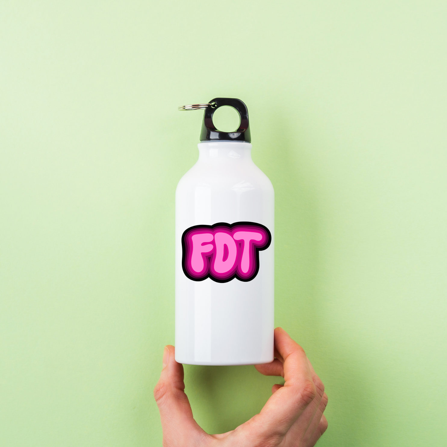 FDT Sticker Pink Version | 3" x 2" | Anti-Trump Sticker | Political Vinyl Decal | Water-Resistant | Activism Sticker