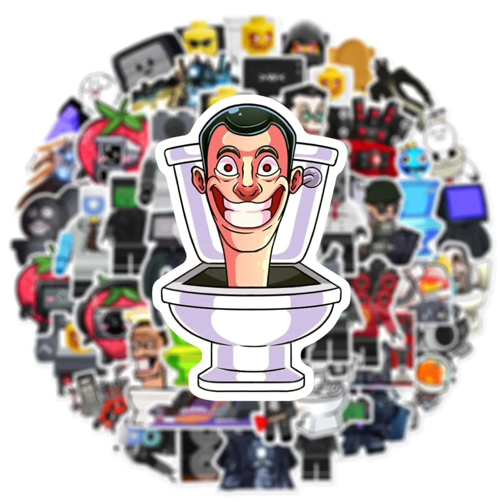 Skibidi Toilet | 50pcs Waterproof Vinyl Stickers