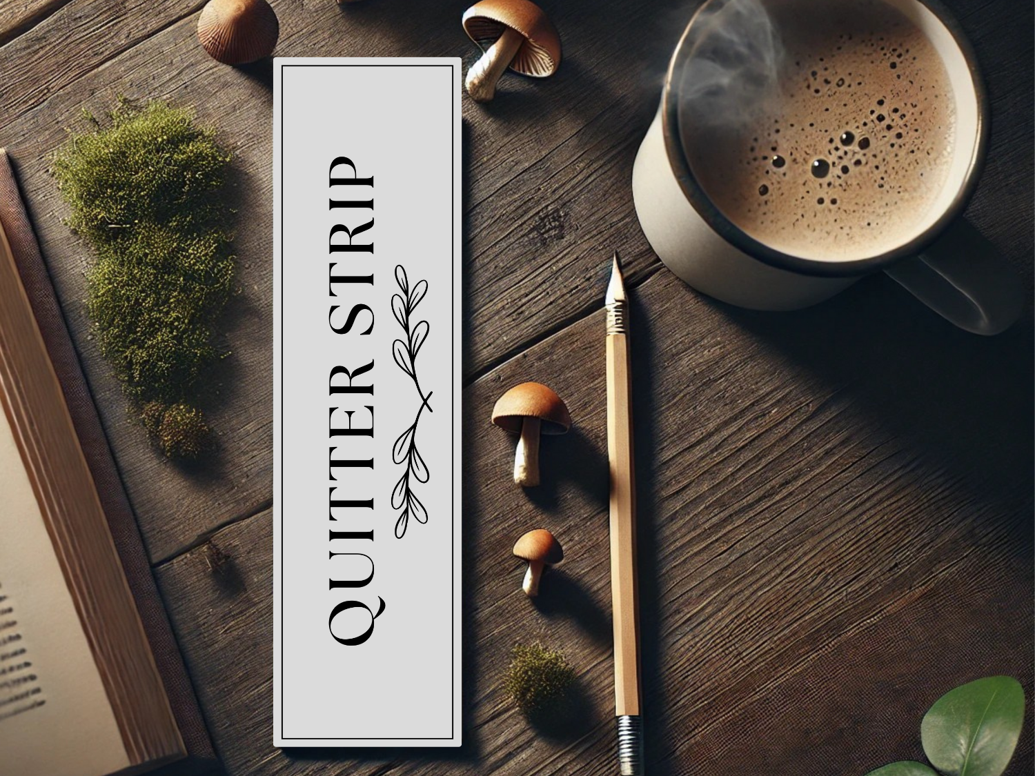 Quitter Strip Bookmark with a Floral Design | Laminated Bookmark | Book Lover Gift | Aesthetic Page Marker | Cute & Sassy Book Accessory