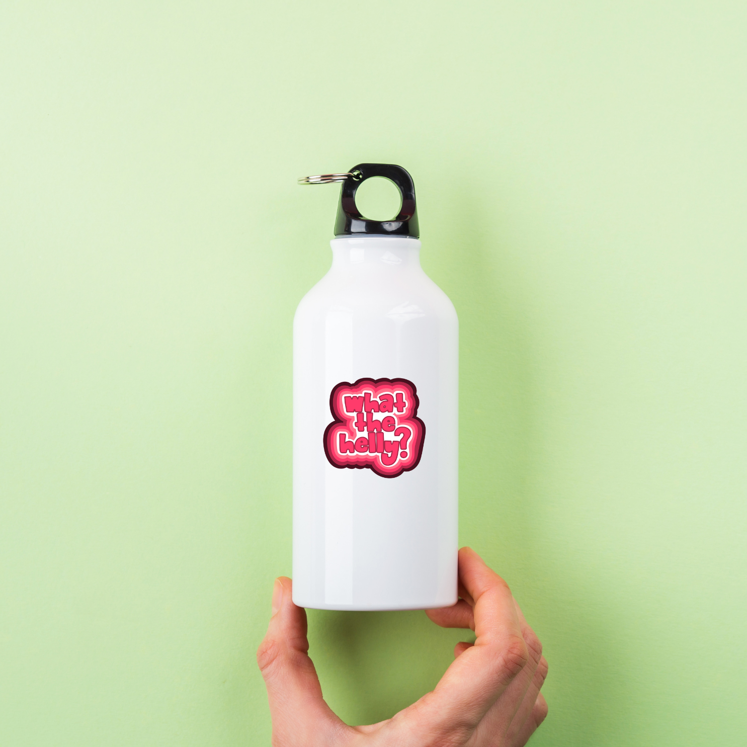 What The Helly Sticker – Retro Pink Version | Vinyl Sticker | Funny Bubble Font Sticker | 2 Sizes Available