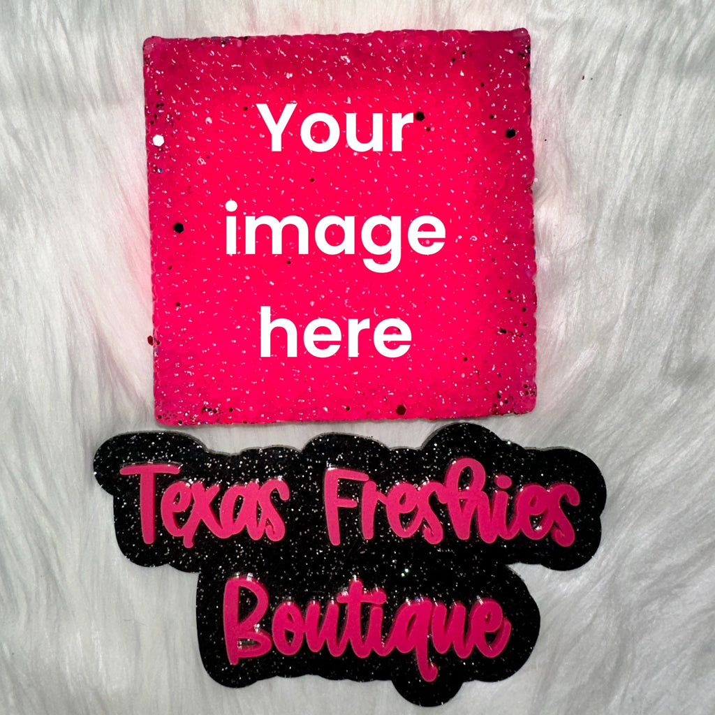 SQUARE CARD STOCK CAR FRESHIE (USE THIS LISTING ONLY IF YOU HAVE A IMAGE YOU WANT US TO USE)