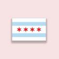 Chicago Flag Vinyl Sticker