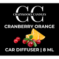 CRANBERRY ORANGE - Car Diffuser, 8ml