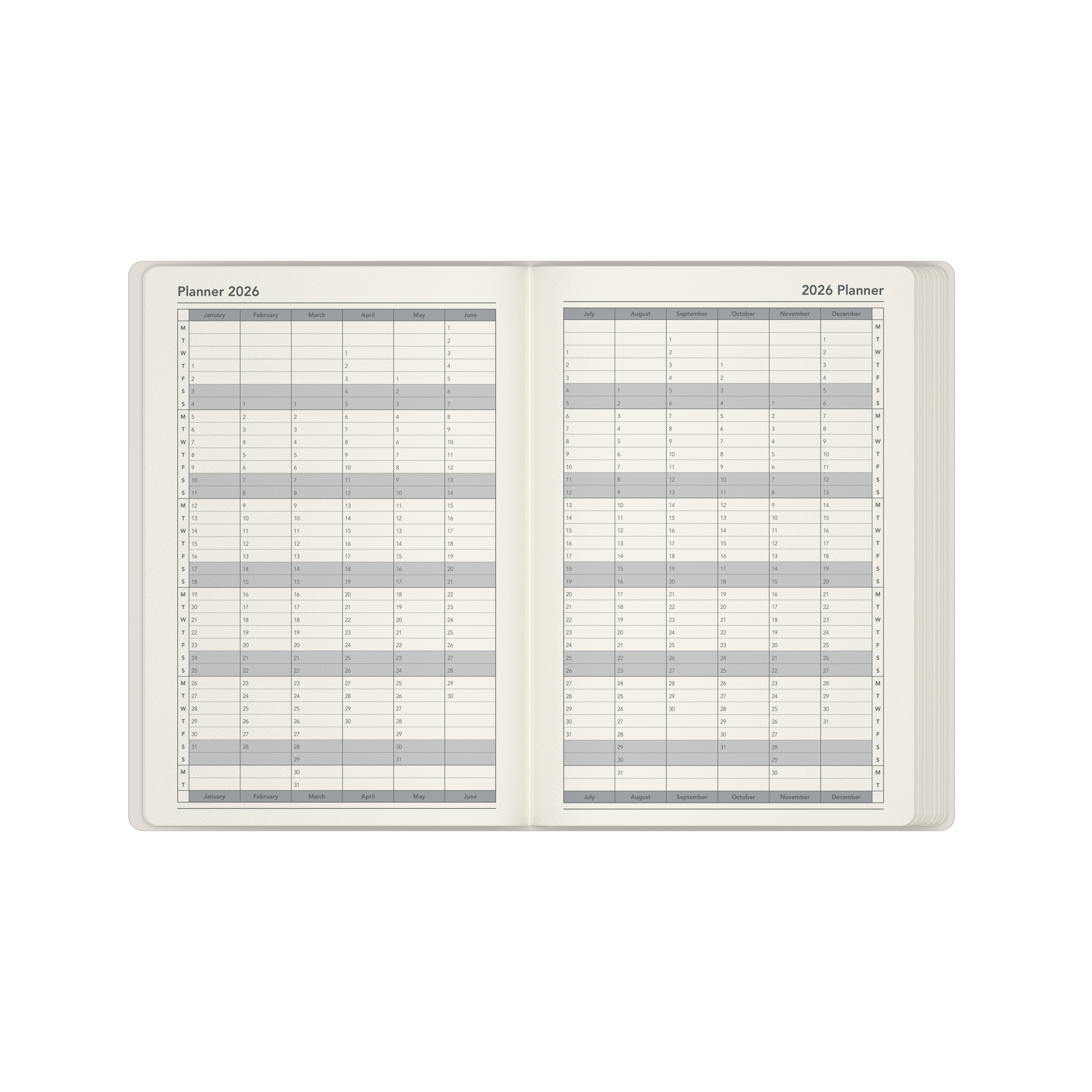 Submerge - A5  Week-To-View - Diary - 2026 Calendar Year Planner