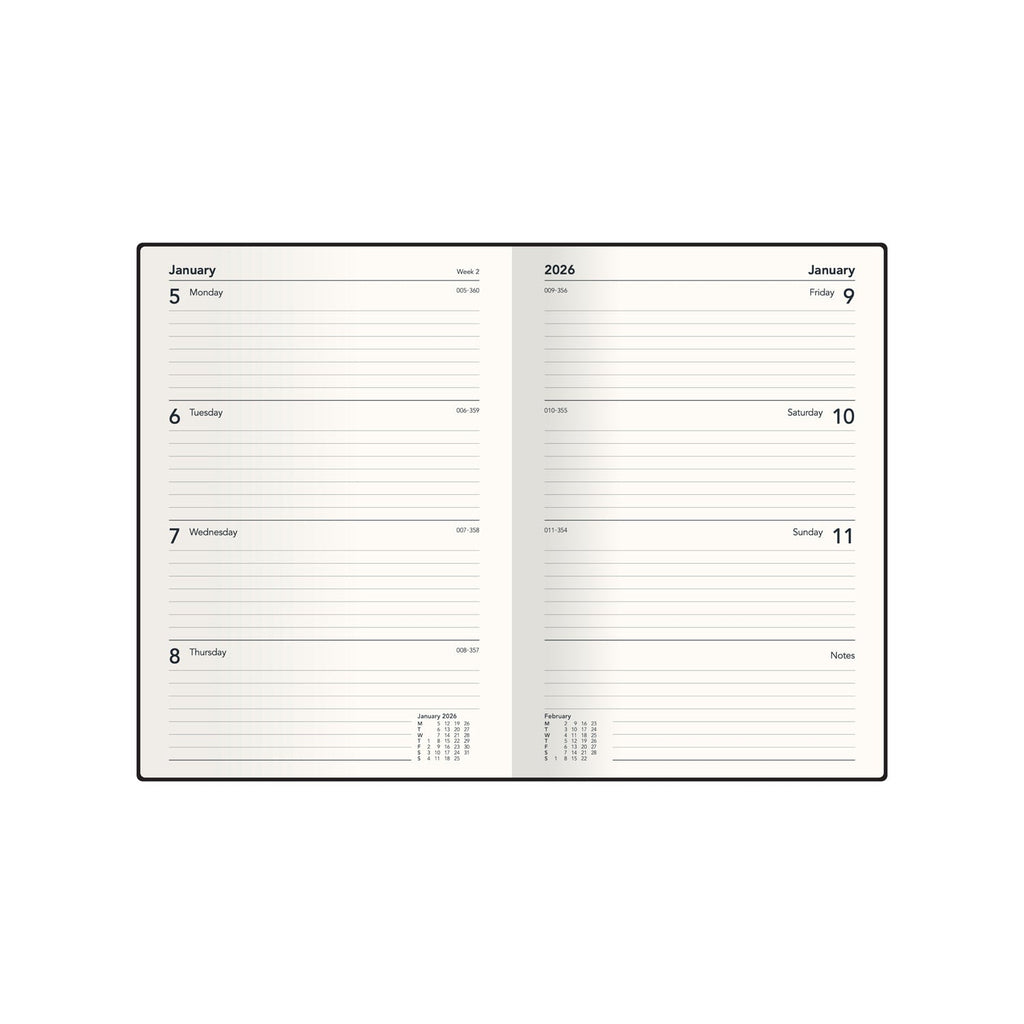 Submerge - A5  Week-To-View - Diary - 2026 Calendar Year Planner