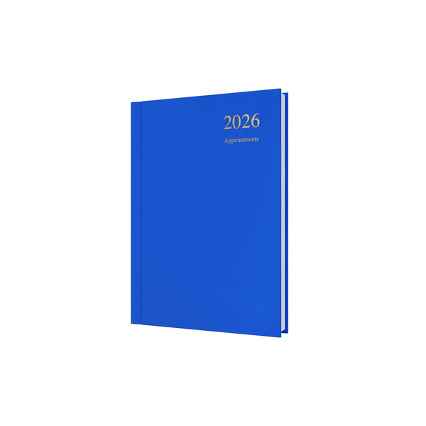 Essential - A5 Day-to-Page Diary with Appointments - 2026 Calendar Year Planner