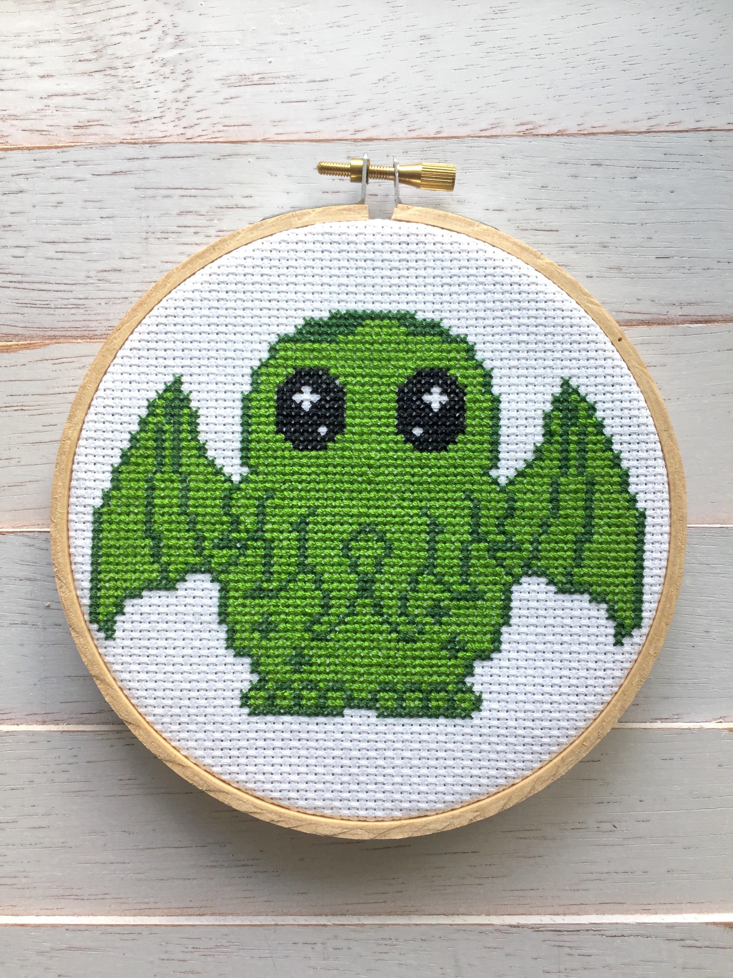 Cute Cthulhu Counted Cross Stitch DIY KIT Intermediate