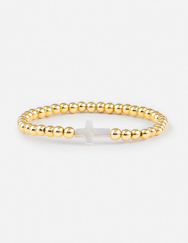 Gold Cross Bracelet
