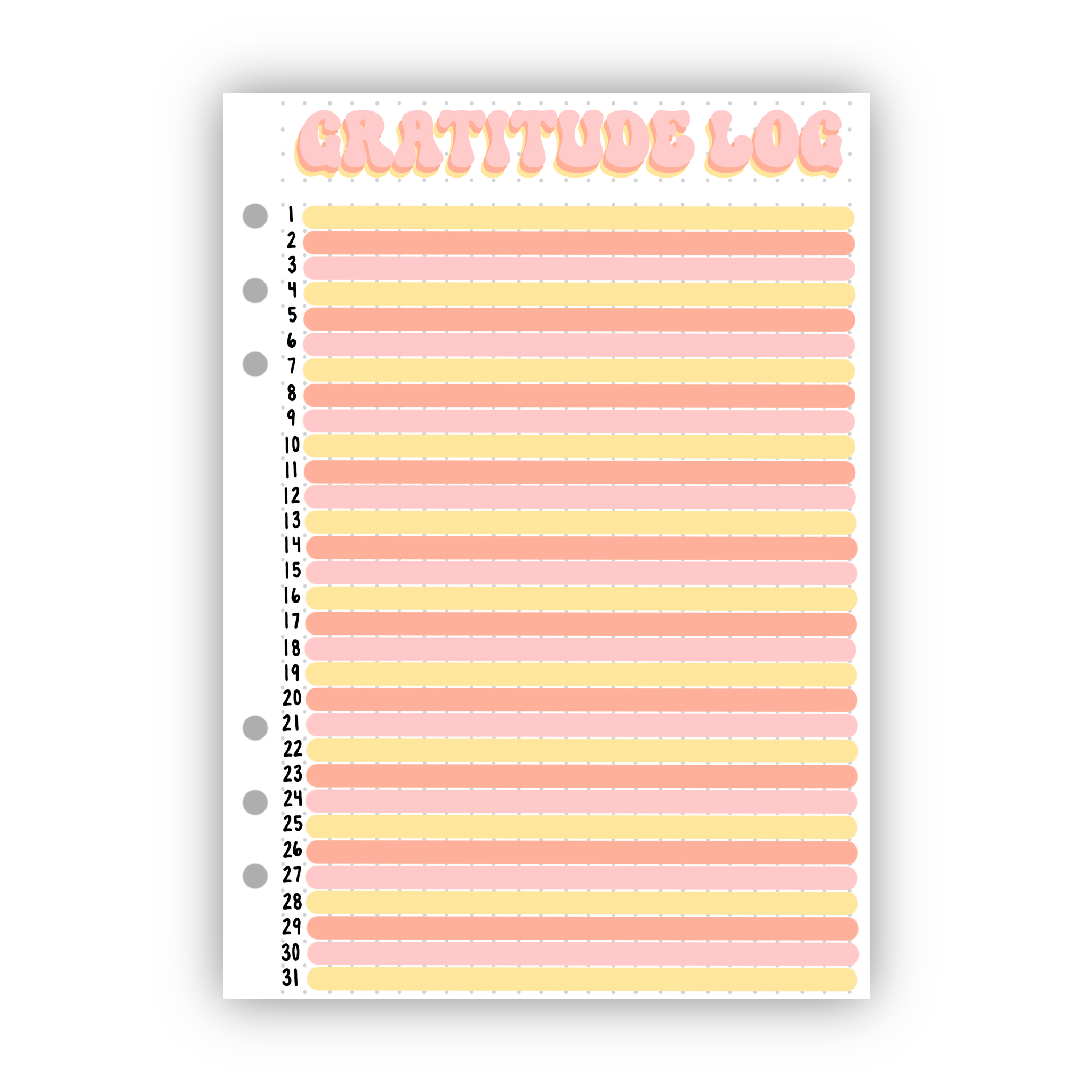 Gratitude Log