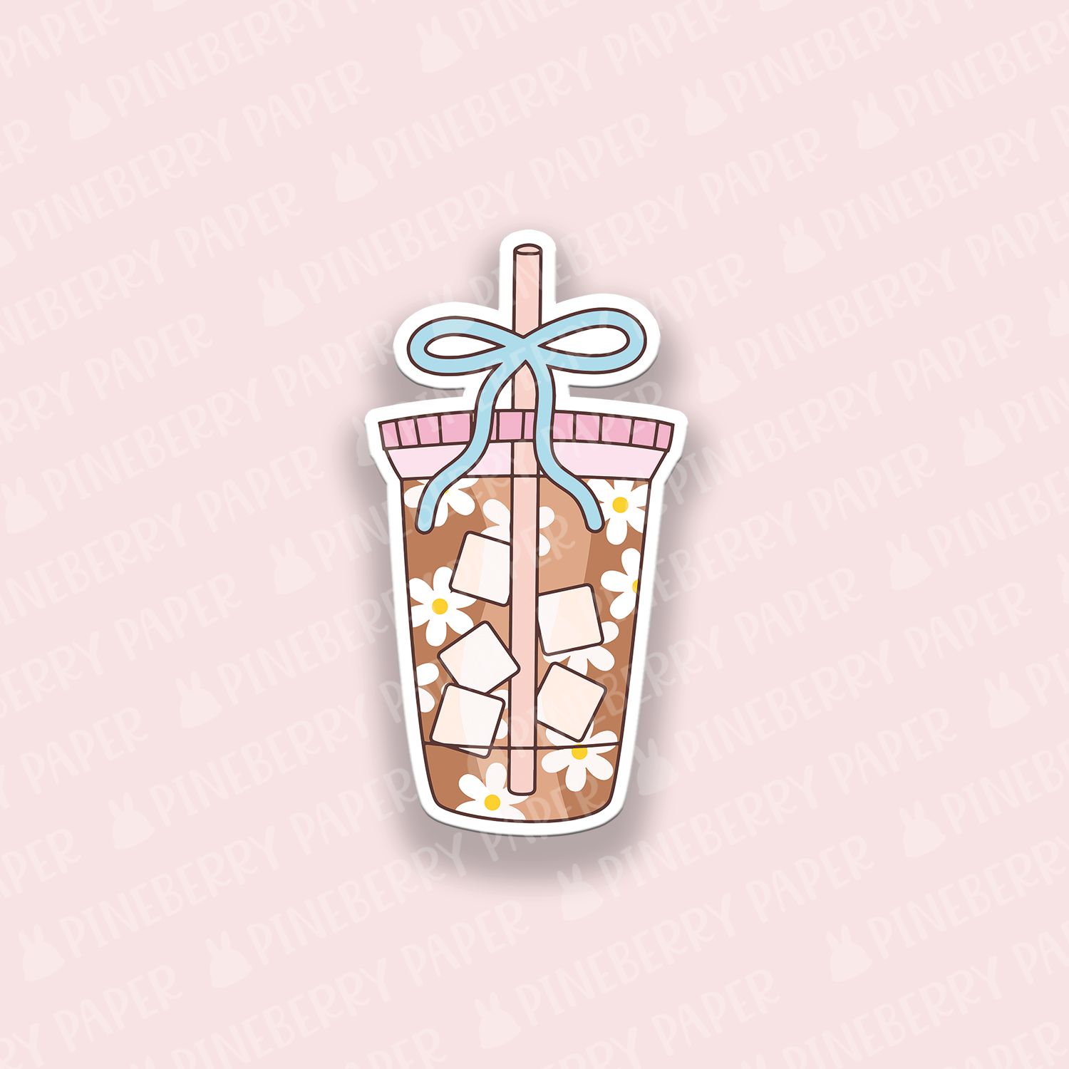 Iced Coffee Vinyl Sticker