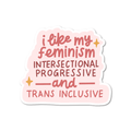 I Like My Feminism Intersectional Vinyl Sticker