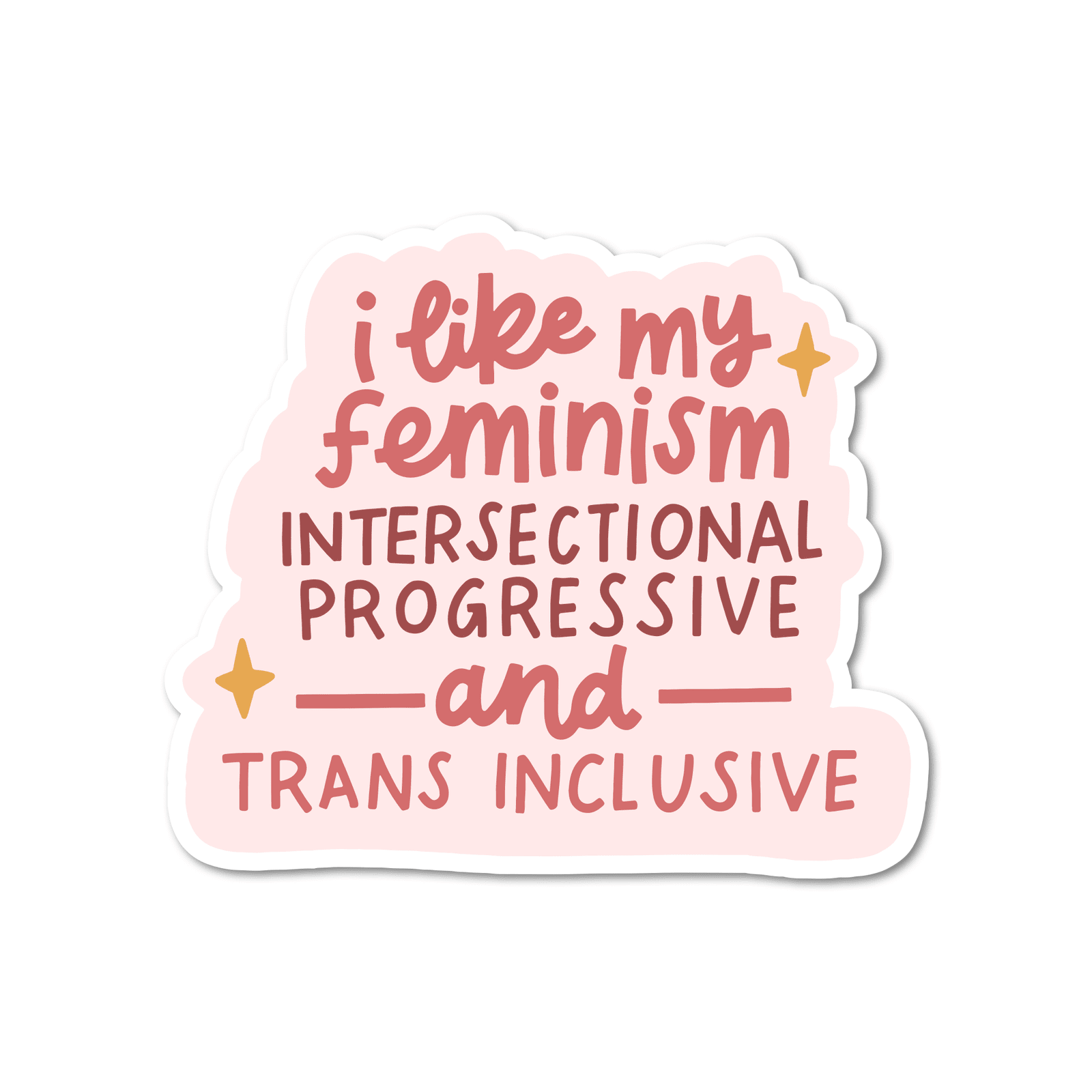 I Like My Feminism Intersectional Vinyl Sticker