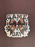 Game Day Leopard Bows UV Printed Hat Patch
