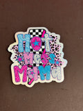 Hot Mess Mama UV Printed Hat Patch