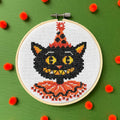 Black Cat by Mary Engelbreit Counted Cross Stitch DIY KIT