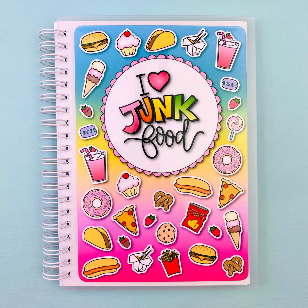 Junk Food Reusable Sticker Book