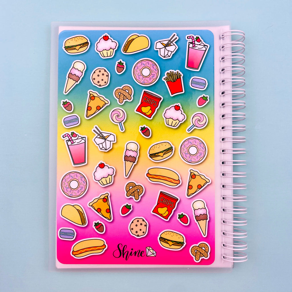 Junk Food Reusable Sticker Book