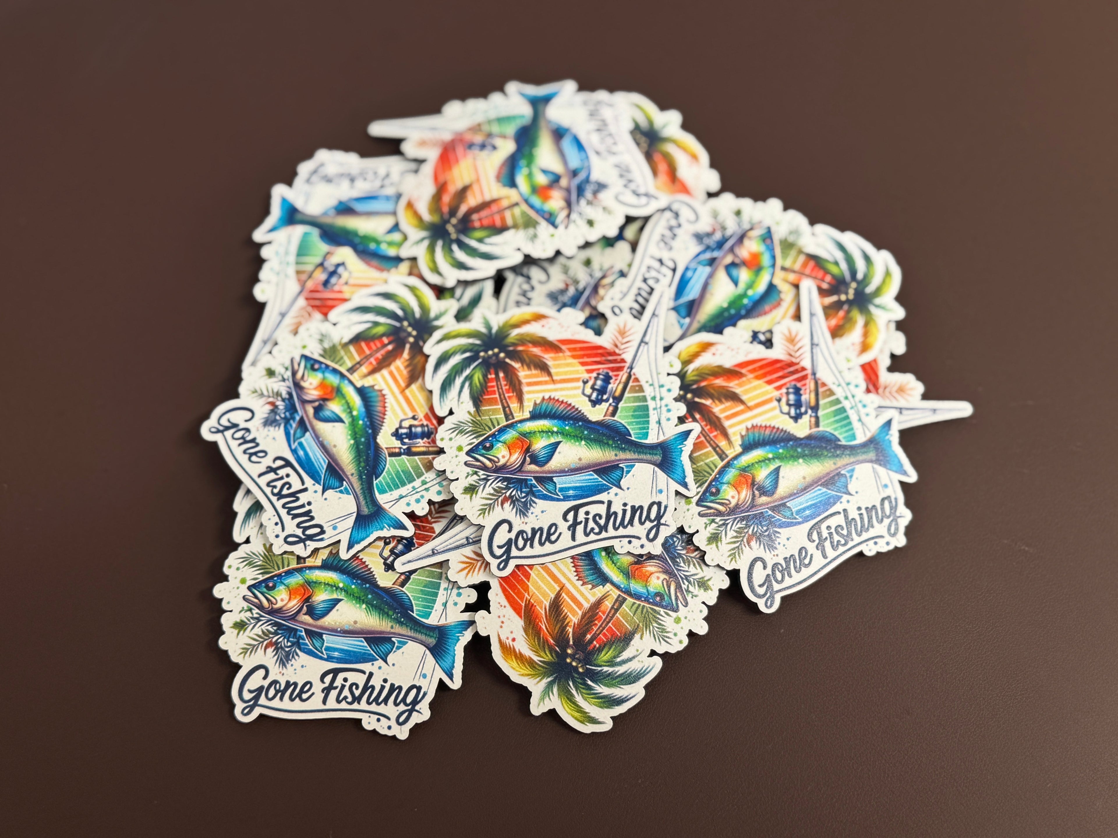 Gone Fishing 2 UV Printed Patches