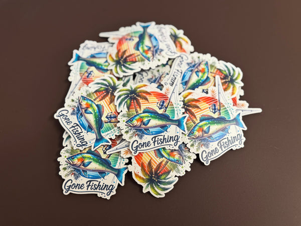 Gone Fishing 2 UV Printed Patches
