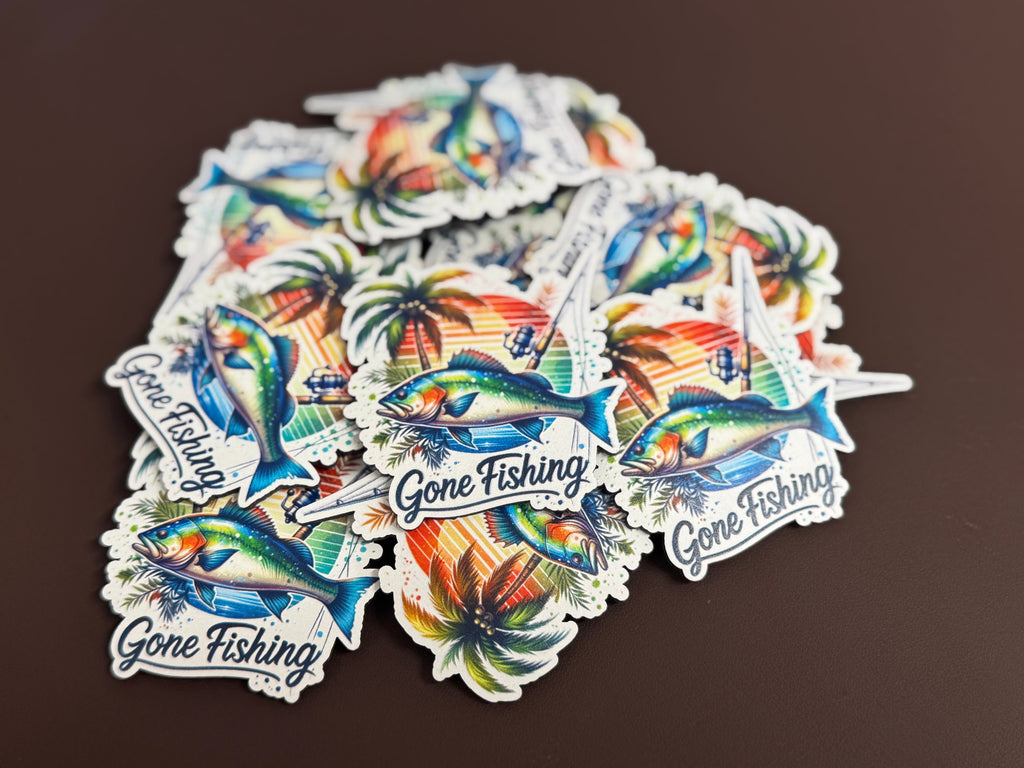 Gone Fishing 2 UV Printed Patches