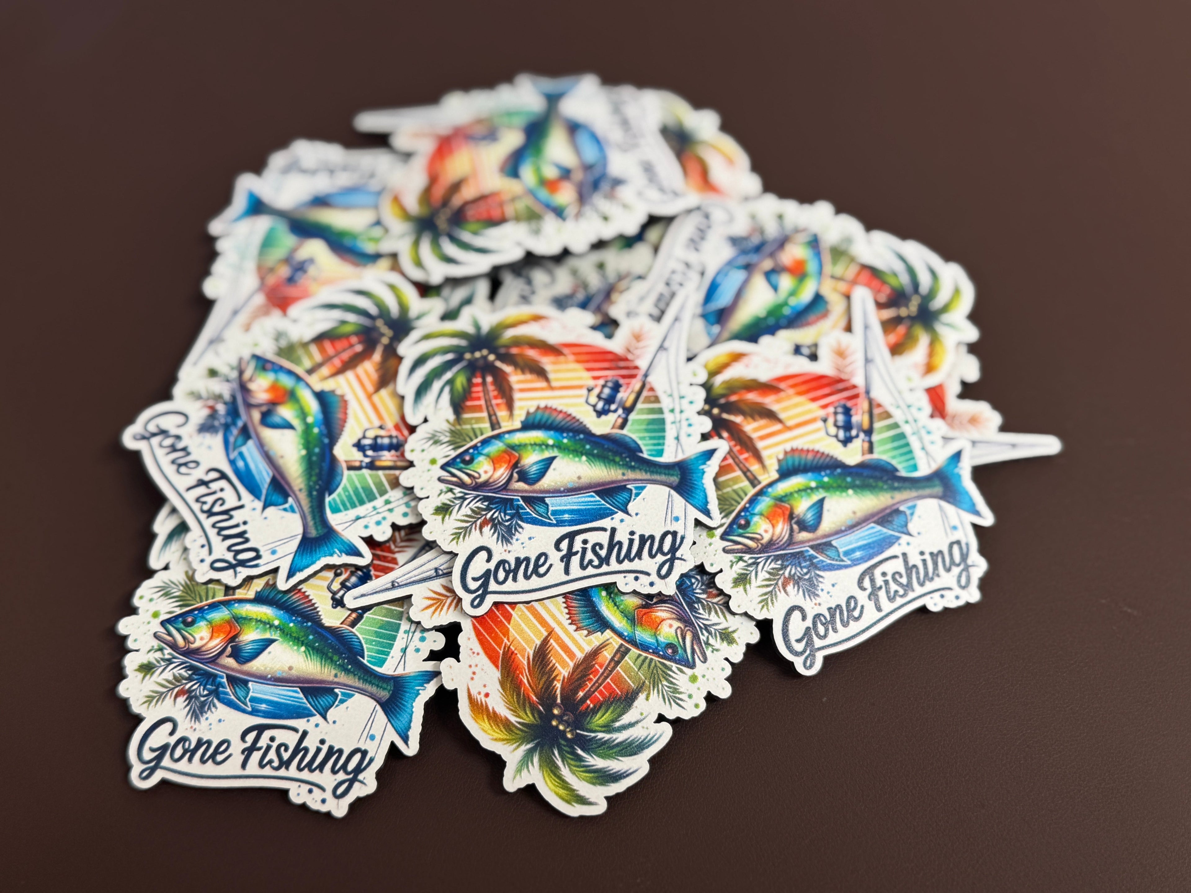 Gone Fishing 2 UV Printed Patches